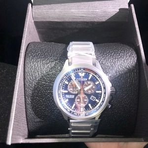 Citizen eco-drive Weekender Chronograph Watch Blue